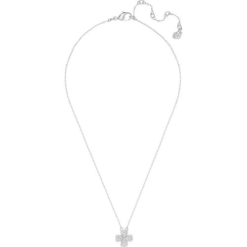 Colar Banjo, Branco, Revestido a Ródio