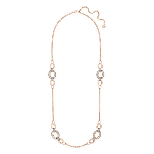 Colar Circlet, Branco, Acabamento em Mix de Metais