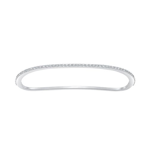 Pulseira Vittore Palm, Branco, Revestido a Ródio