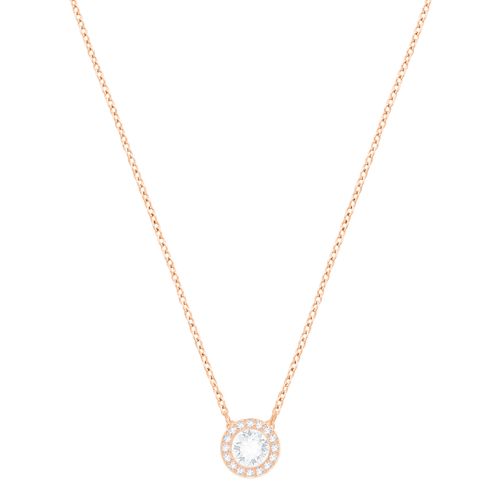 Pingente Angelic, Branco, Revestido em Tom de Ouro Rosa