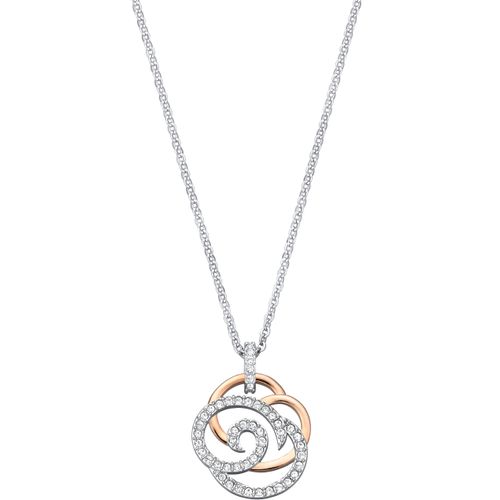 Pingente Enclose, Branco, Acabamento em Mix de Metais