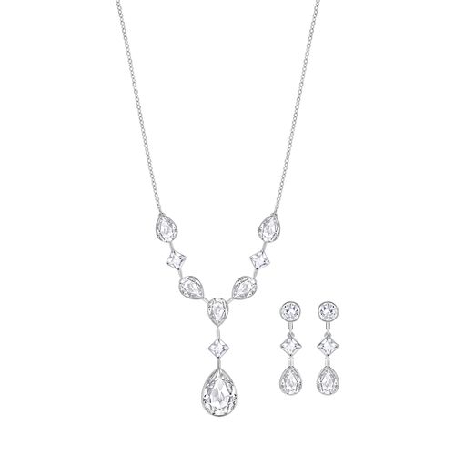 Conjunto Folk, Branco, Revestido a Ródio