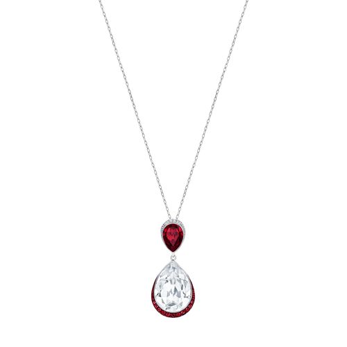 Colar Feel, Vermelho, Revestido a Ródio