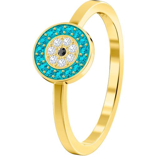 Anel Luckily, Multicolor, Revestido em Tom de Ouro