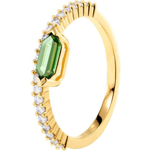 Anel Oz, Branco, Revestido em Tom de Ouro