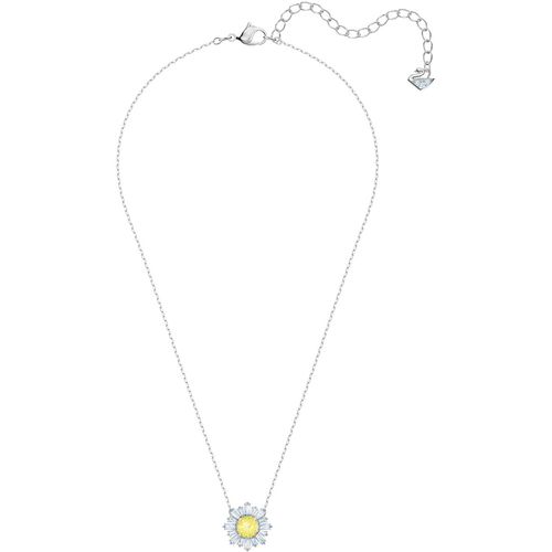 Colar Sunshine, Amarelo, Revestido a Ródio