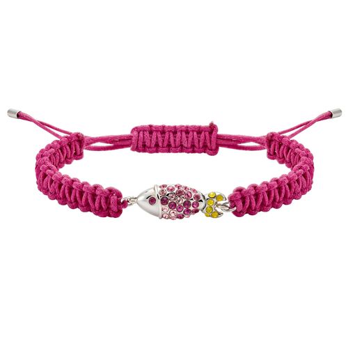 Pulseira Mustique Sea Life Fish, Rosa, Revestida em Paládio