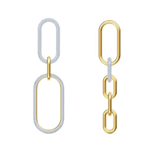 Brinco Time, Branco, Acabamento em metal misto