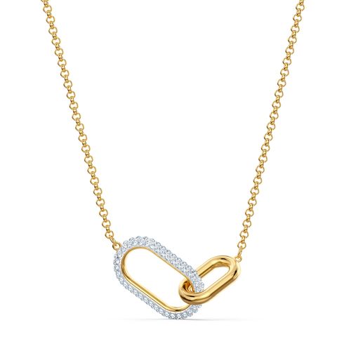 Colar Time, Branco, Acabamento em metal misto