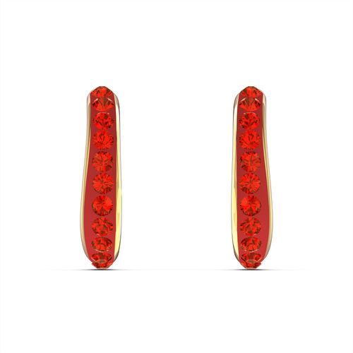 Brinco Argola The Elements Brincos, vermelho, banhado a ouro