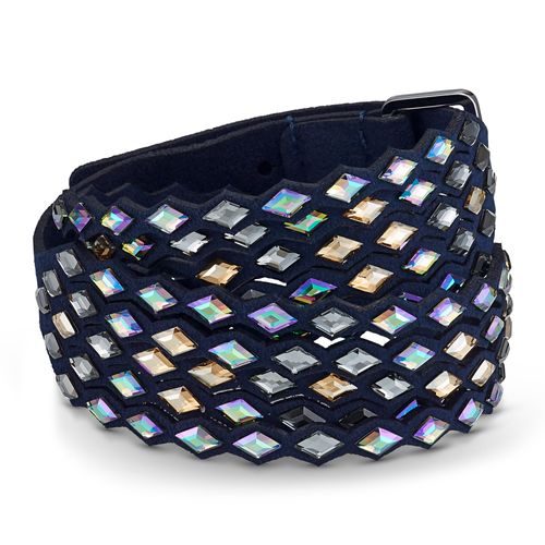 Pulseira Swarovski Power Collection, azul-escuro