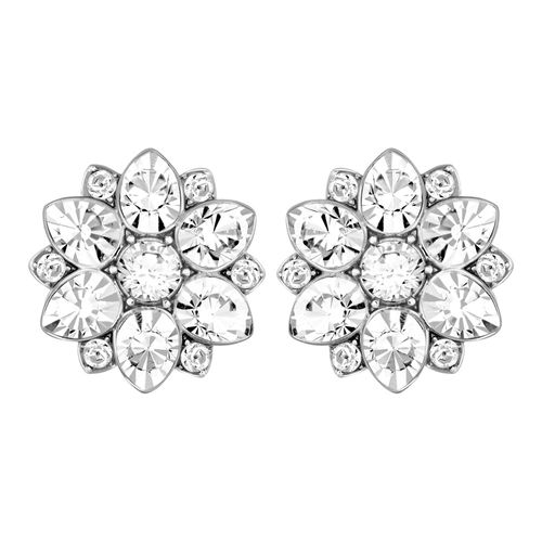 Brincos Celestial, Branco, Revestidos a Ródio