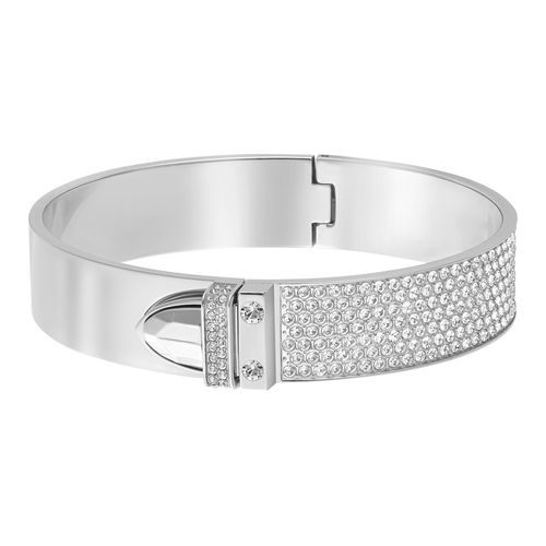 Pulseira Distinct, Branco, Revestida a Ródio