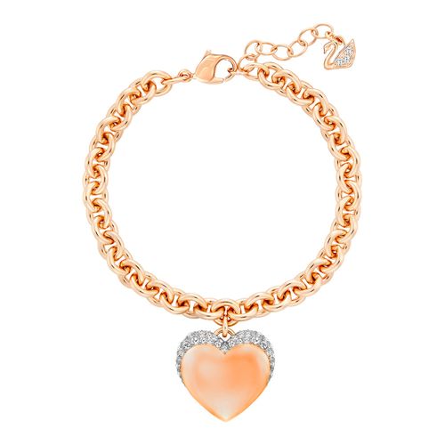 Pulseira Even, Branco, Revestido em Tom de Ouro Rosa