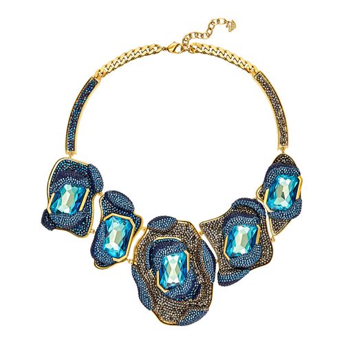 Colar Frenetic, Multicolor, Revestido em Tom de Ouro