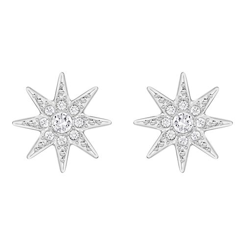 Brincos Fizzy, Branco, Revestidos a Ródio