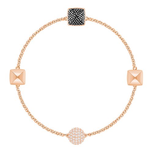 Coleção Remix Swarovski Spike, Preto, Revestido em Tom de Ouro Rosa