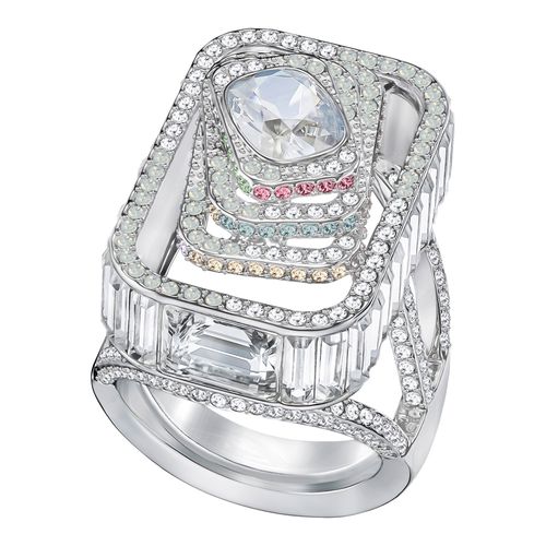 Anel Leia, Multicolor, Revestido a Ródio