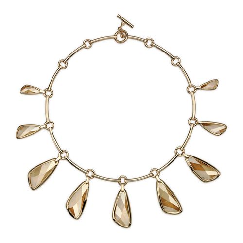 Colar Chandelier, Revestido em Tom de Ouro