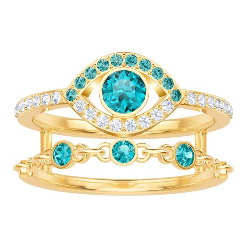 Anel Last Summer, Multicolor, Revestido em Tom de Ouro