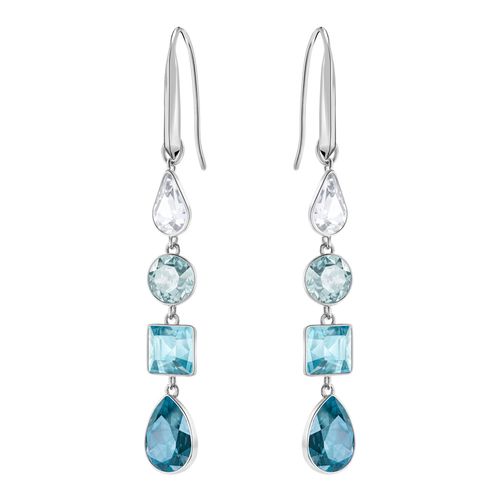 Brincos Lisanne, Azul, Revestido a Ródio