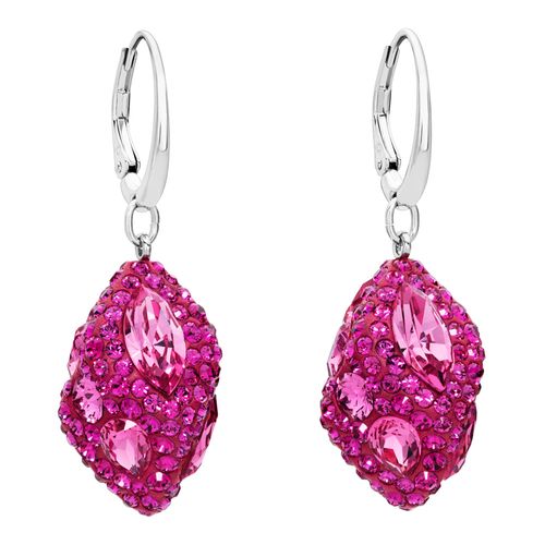 Atelier Swarovski Core Collection, Moselle Brincos, Rosa, Revestido em Paládio