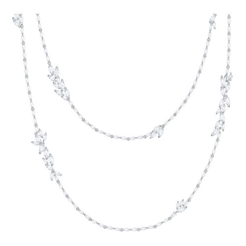 Colar Louison Strandage, Branco, Revestido a Ródio