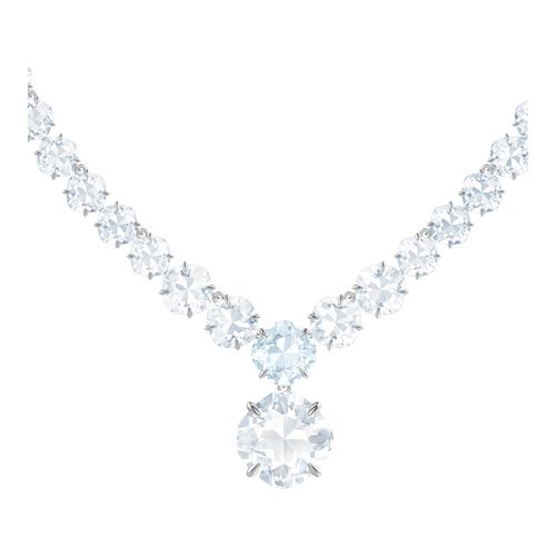 Colar Mix, Branco, Revestido a Ródio