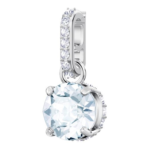 Coleção Remix Swarovski Charm, Abril, Branco, Revestido a Ródio