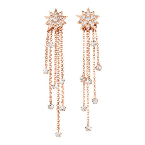 Brincos Penélope Cruz Moonsun, Edição Limitada, Branco, Revestido em tom de Ouro Rosa