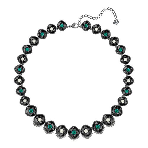 Colar Black Baroque, Multicolor, revestido em rutênio