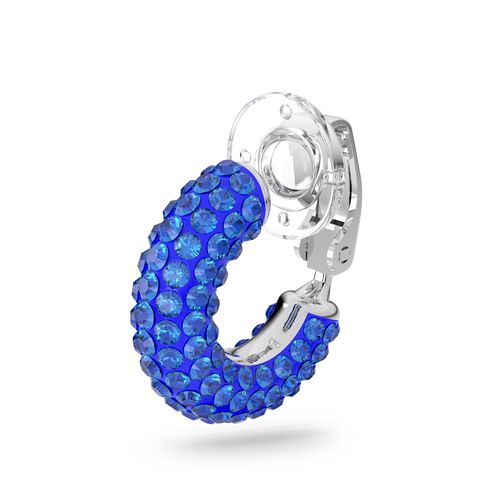 Brinco cuff Tigris, Azul, Banho de Ródio