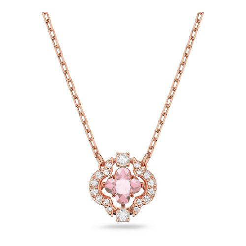 Colar Sparkling Dance, Banho de Ouro Rosa