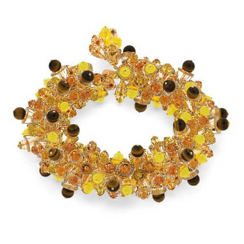 Colar Somnia, multicolorido, Banho de Ouro