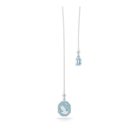 Colar Y Signum, Cisne, Azul, Banhado a ródio