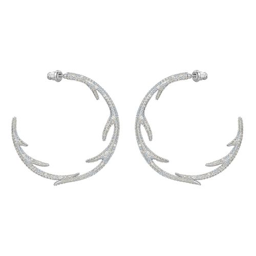 Brincos de Argola Polar Bestiary, Multicolor, revestidos a ródio