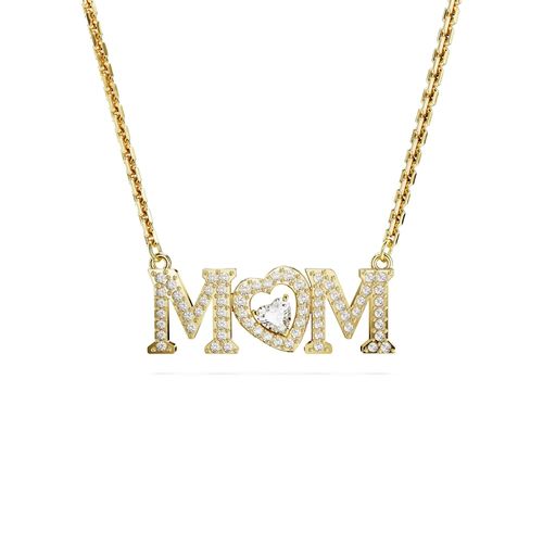 Colar Mother’s Day, Coração, Branco, Lacado a dourado