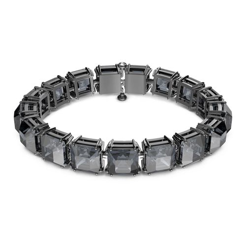 Pulseira Millenia, Cristais de lapidação quadrada, Cinzento