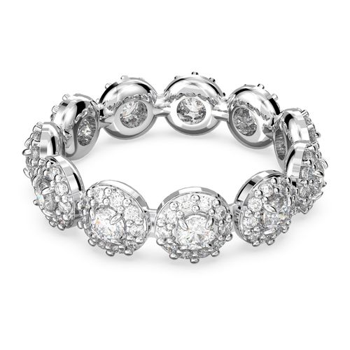 Anel Constella, Pavé, Branco, banhado a ródio