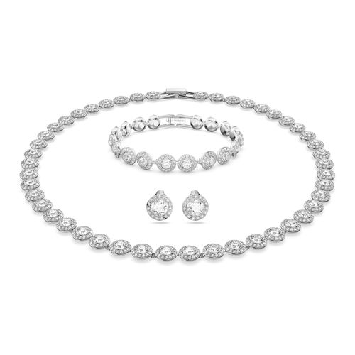 Conjunto Angelic All Around, Branco, Revestido a Ródio