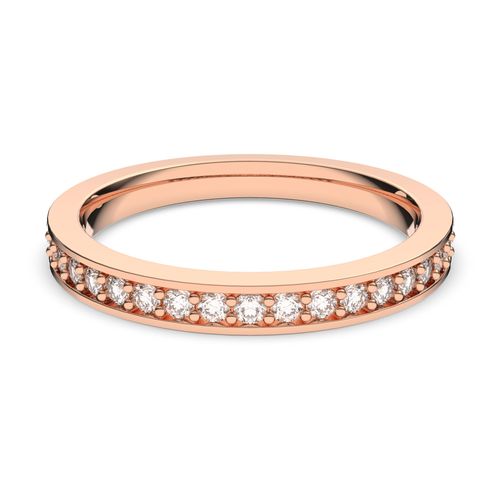 Anel Rare, Branco, Revestido em tom de Ouro Rosa