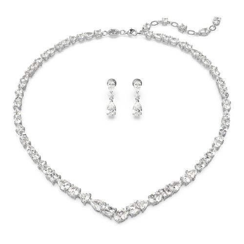 Conjunto Mesmera, Combinação de lapidações, Branco, Banhado a ródio