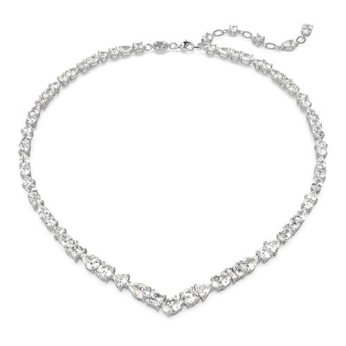 Colar Mesmera, Combinação de lapidações, Branco, Banhado a ródio