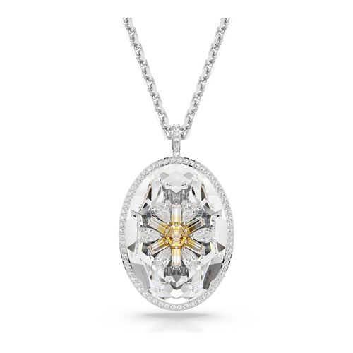 Pingente Idyllia, Flor, Amarelo, Revestido em ródio