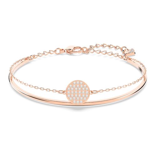 Pulseira Ginger, Branco, Revestida em Tom de Ouro Rosa
