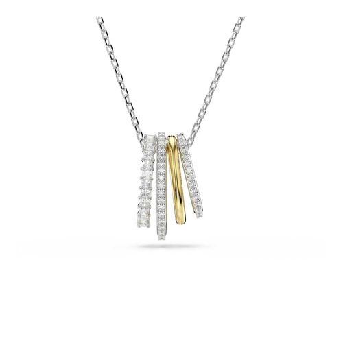 Pingente Hyperbola, Combinação de lapidações, Branco, Acabamento de combinação de metais