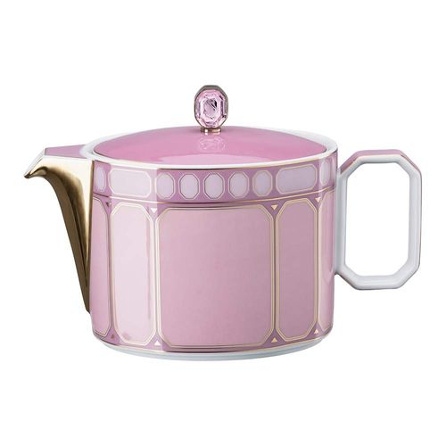 Bule de chá Signum, Porcelana, Pequeno, Cor-de-rosa