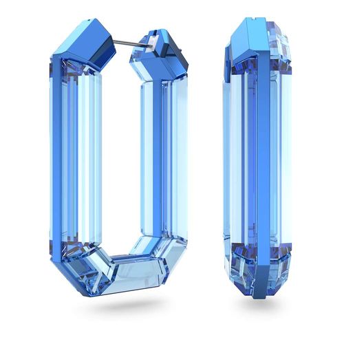 Brincos argola Lucent, Azul