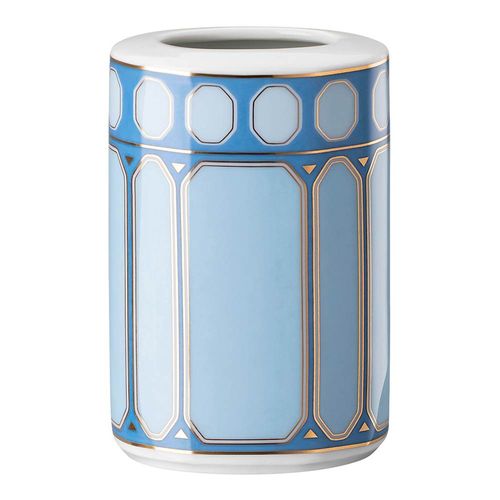 Vaso Signum, Porcelana, Pequeno, Azul