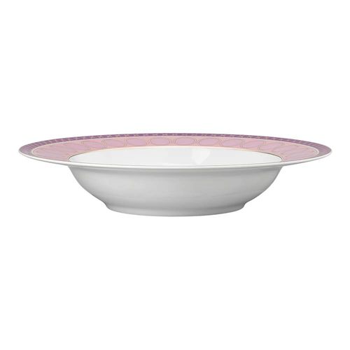 Prato de sopa Signum, Porcelana, Rosa